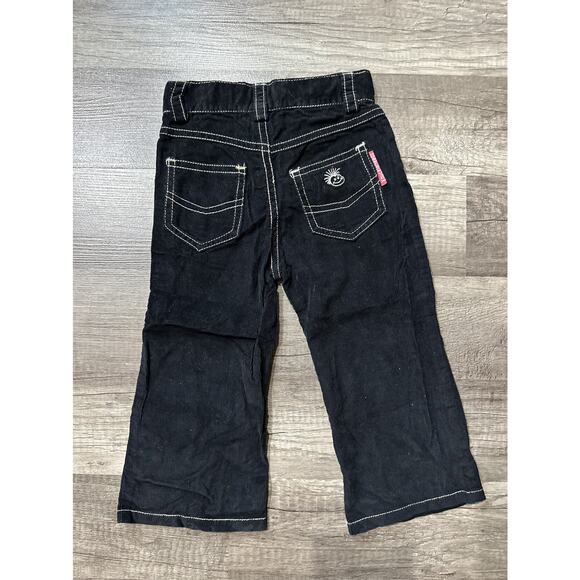 Knuckleheads Black Thin Cords With Cream Stitching - Picture 3 of 6